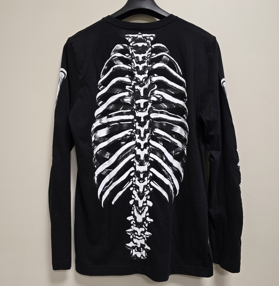 RUDE Black Skeleton Long Sleeve Shirt - Picture 2 of 4